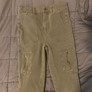 American Eagle olive green high rise jegging